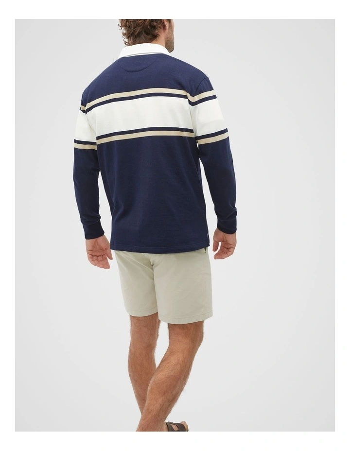 Rugby Polo in Midnight Multi image 3