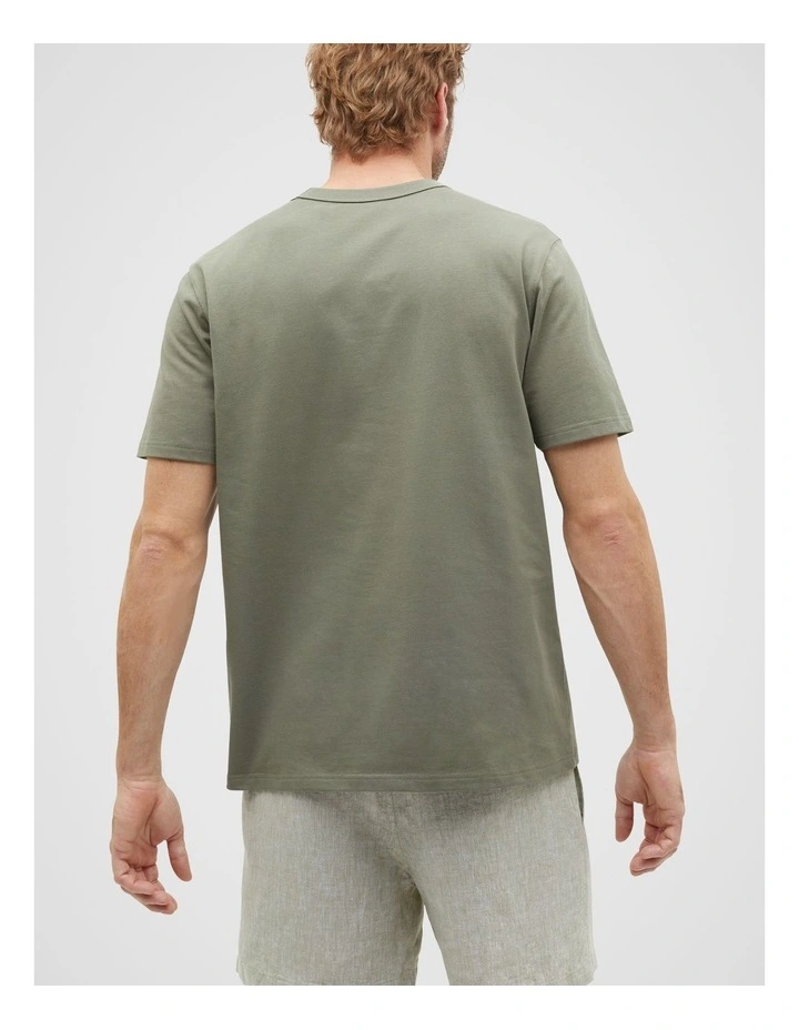 Crew Tee in Smokey Olive image 2