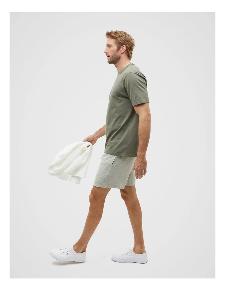 Crew Tee in Smokey Olive image 4