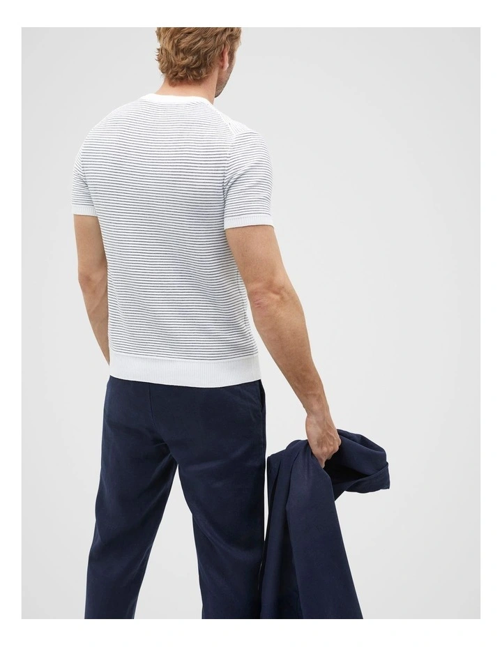Knit Tee in Midnight Stripe image 2