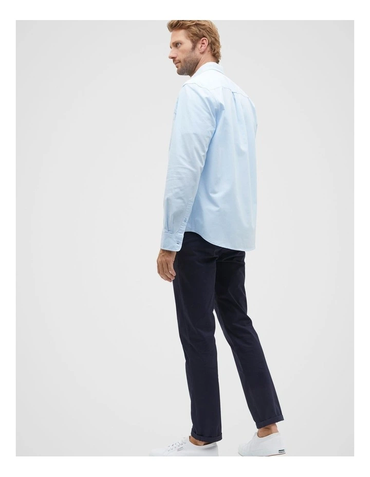 Slim Oxford Shirt in Clear Blue image 2