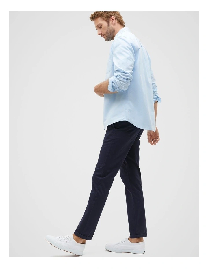 Slim Oxford Shirt in Clear Blue image 4