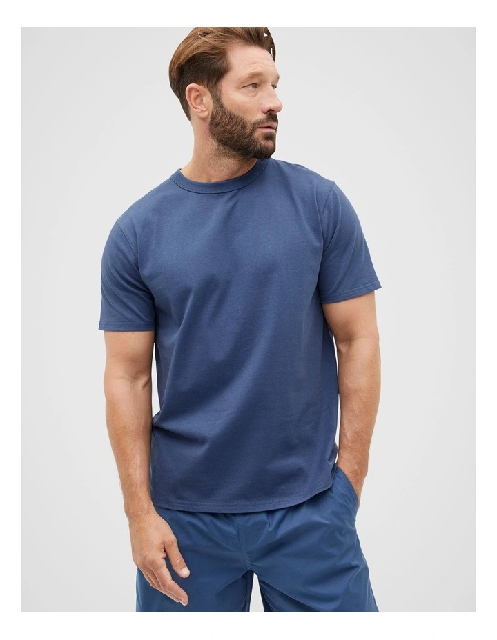 Crew Tee in Dusk Blue image 1