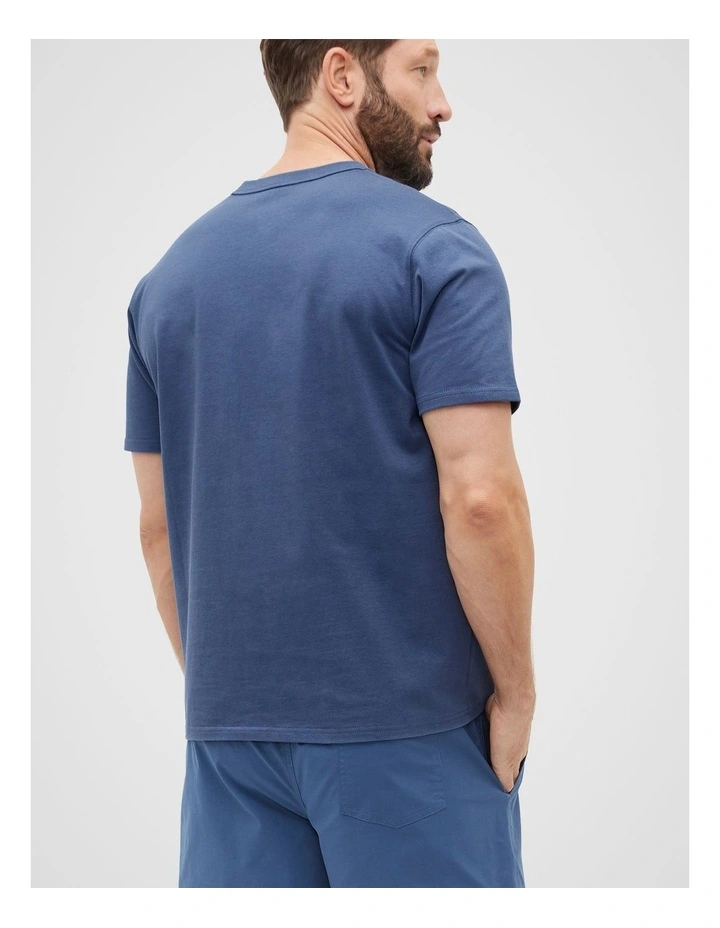 Crew Tee in Dusk Blue image 2