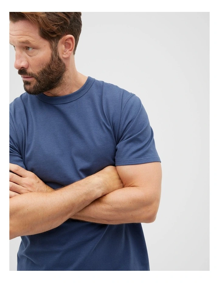 Crew Tee in Dusk Blue image 3