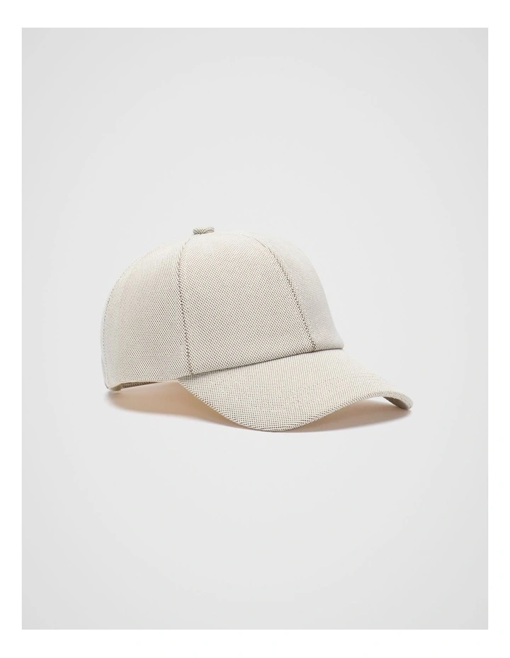 Canvas Baseball Cap in Natural image 1