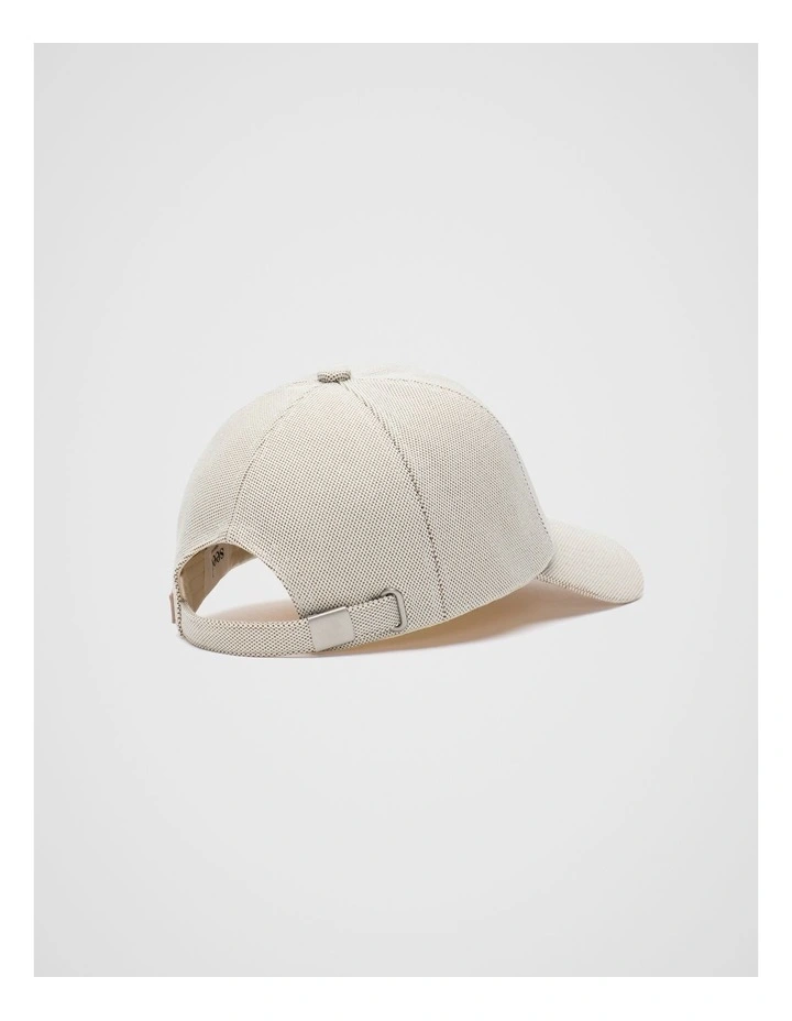 Canvas Baseball Cap in Natural image 4