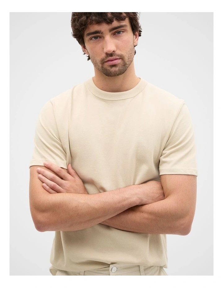 Crew Tee in Cool Stone image 4