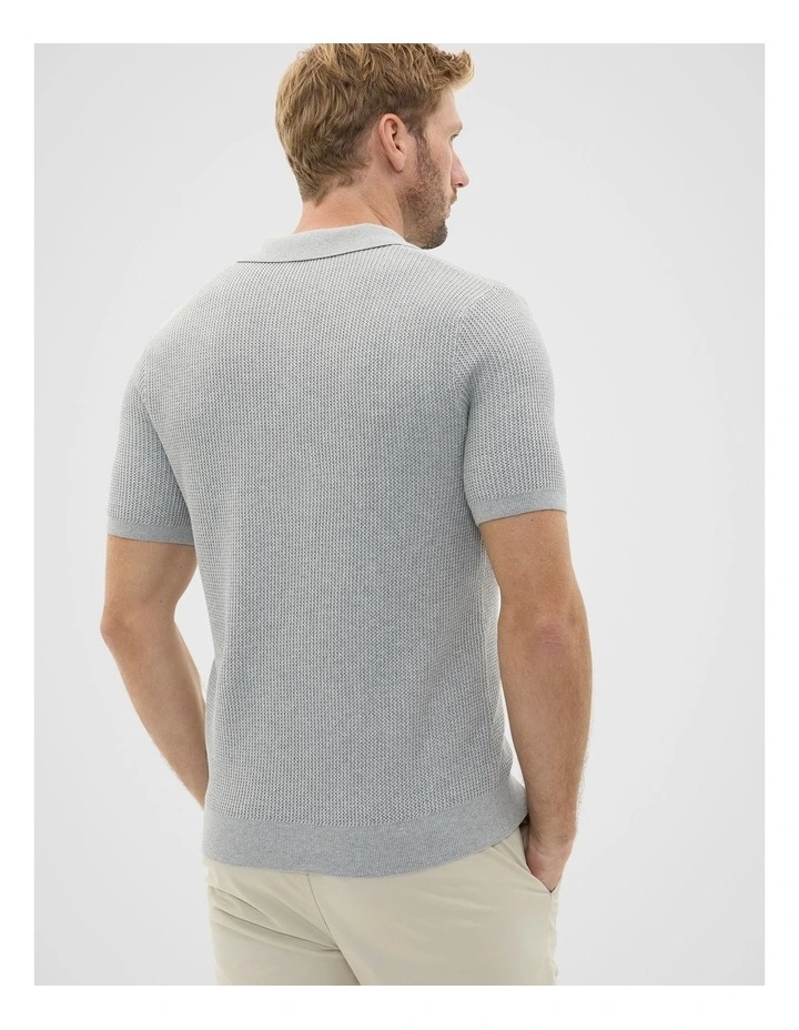 Classic Trophy Polo in Silver Marle image 2