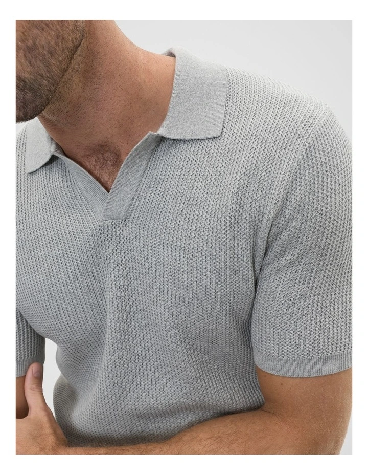 Classic Trophy Polo in Silver Marle image 4