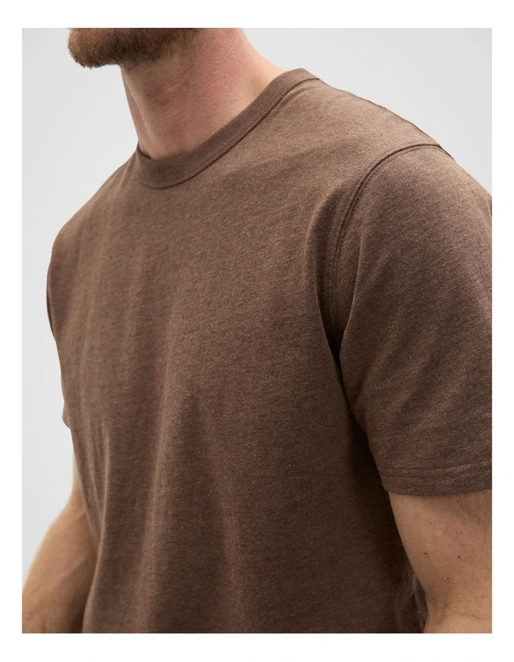 Crew Tee in Cocoa Marle image 4