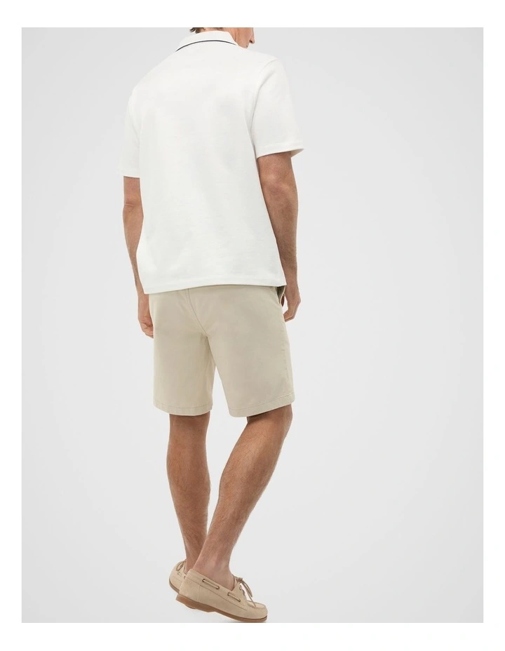 Pocket Polo Shirt in Vintage White image 2