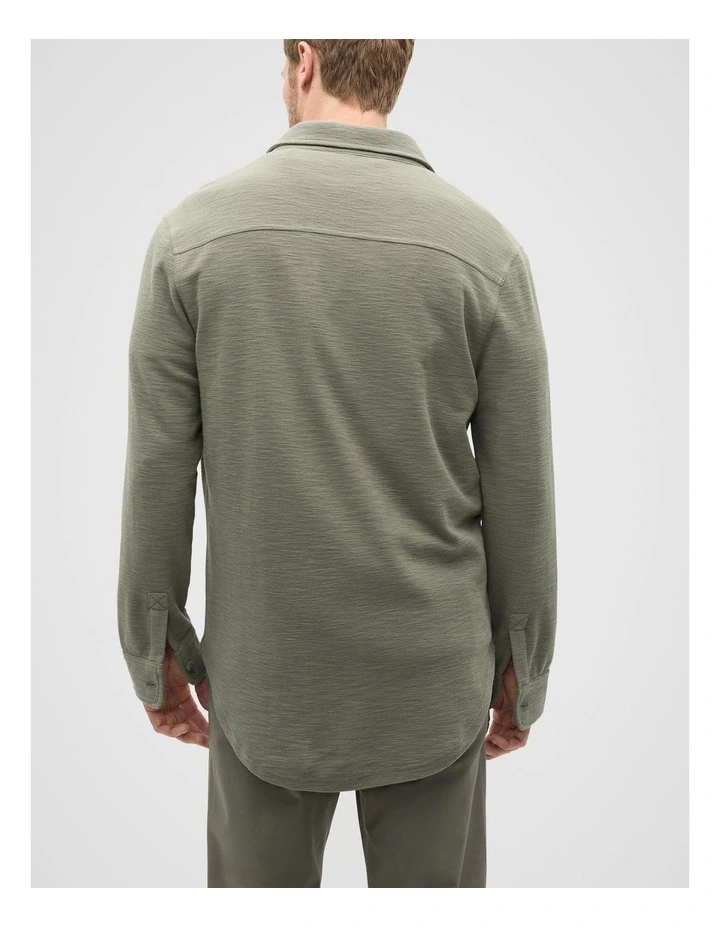 Overshirt in Vintage Khaki image 2
