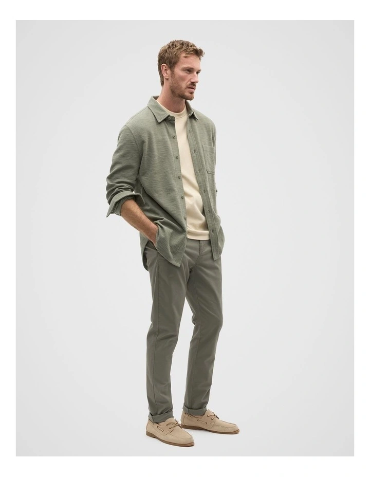 Overshirt in Vintage Khaki image 3