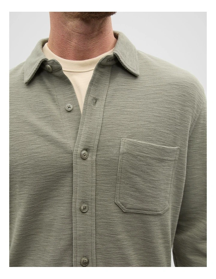 Overshirt in Vintage Khaki image 4