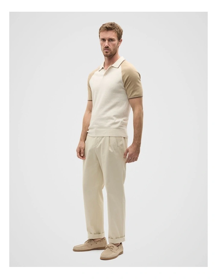 Colourblock Polo in Grey image 3