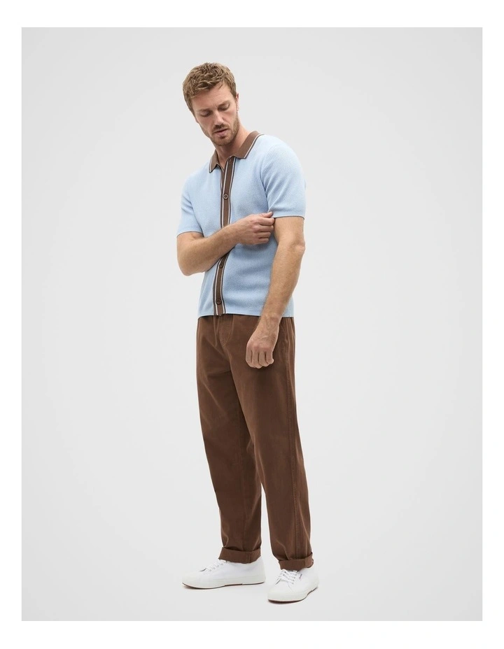Knit Resort Shirt in Skyway image 3