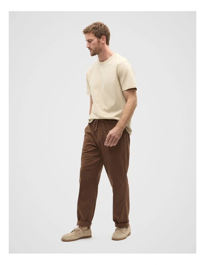 Comfort Trouser in Brown image 3