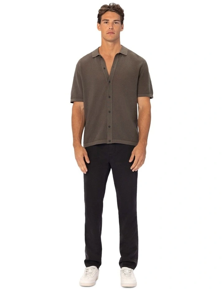 The Nanterre Short Sleeve Shirt in Brown image 3