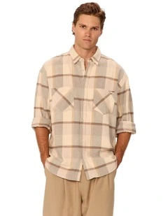 The Hillside Long Sleeve Shirt in Beige