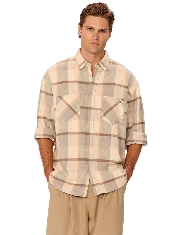 The Hillside Long Sleeve Shirt in Beige image 1