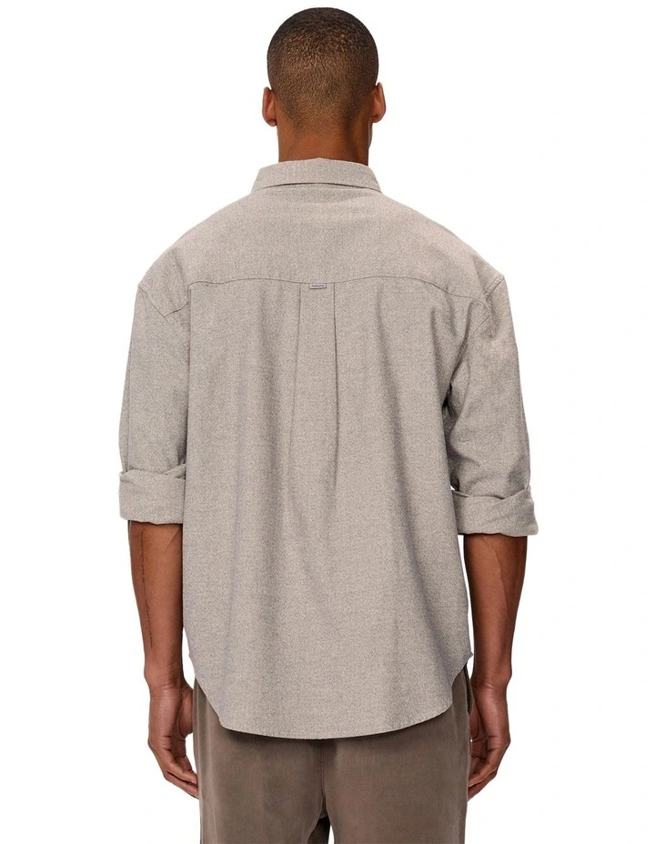 The Abington Long Sleeve Shirt in Cream image 2