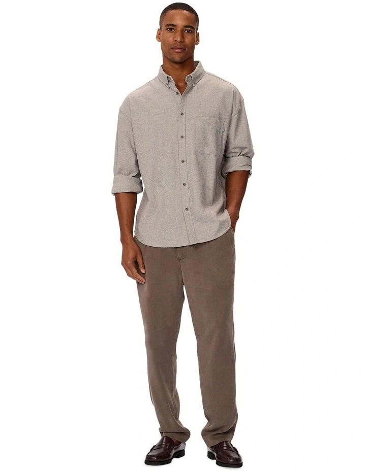 The Abington Long Sleeve Shirt in Cream image 3