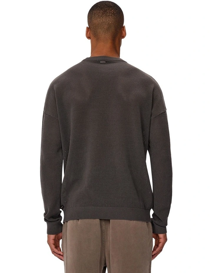 The Nanterre Crew Neck Knit Sweater in Black image 2