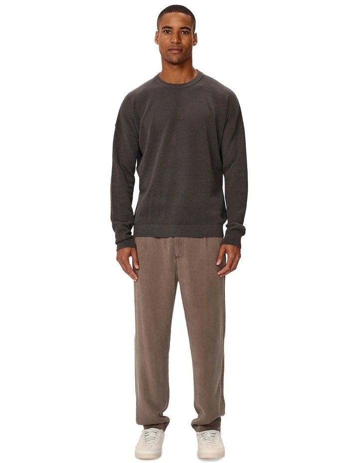 The Nanterre Crew Neck Knit Sweater in Black image 3