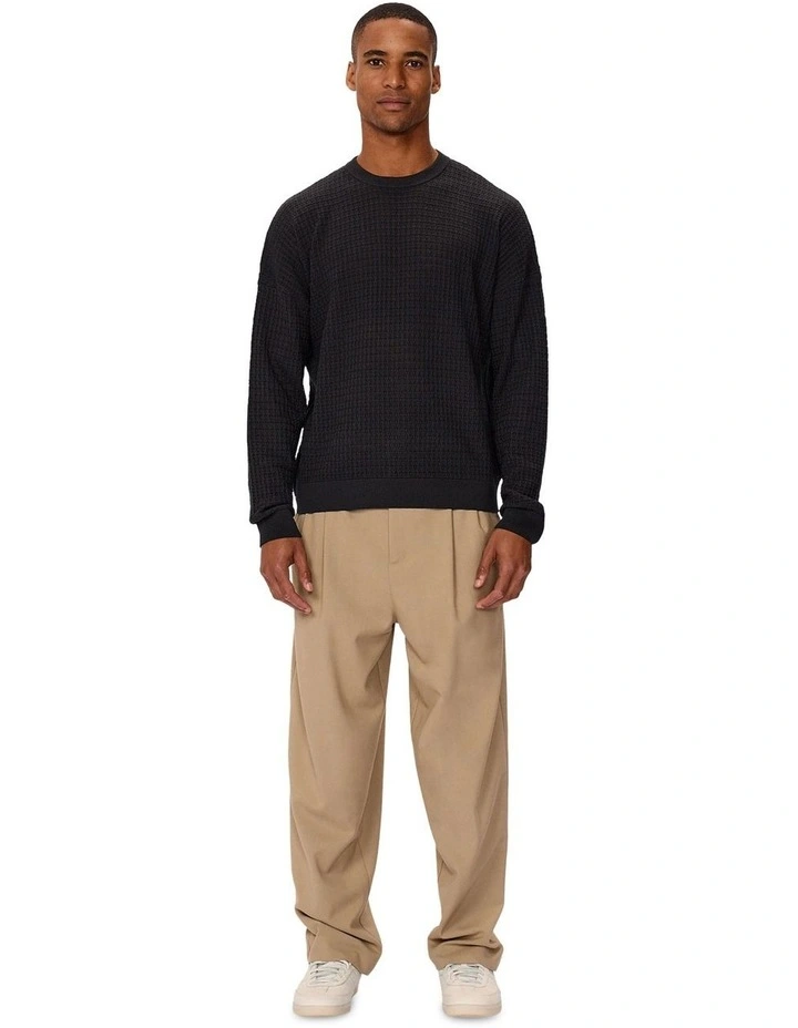 The Nunez Long Sleeve Knit in Brown image 3