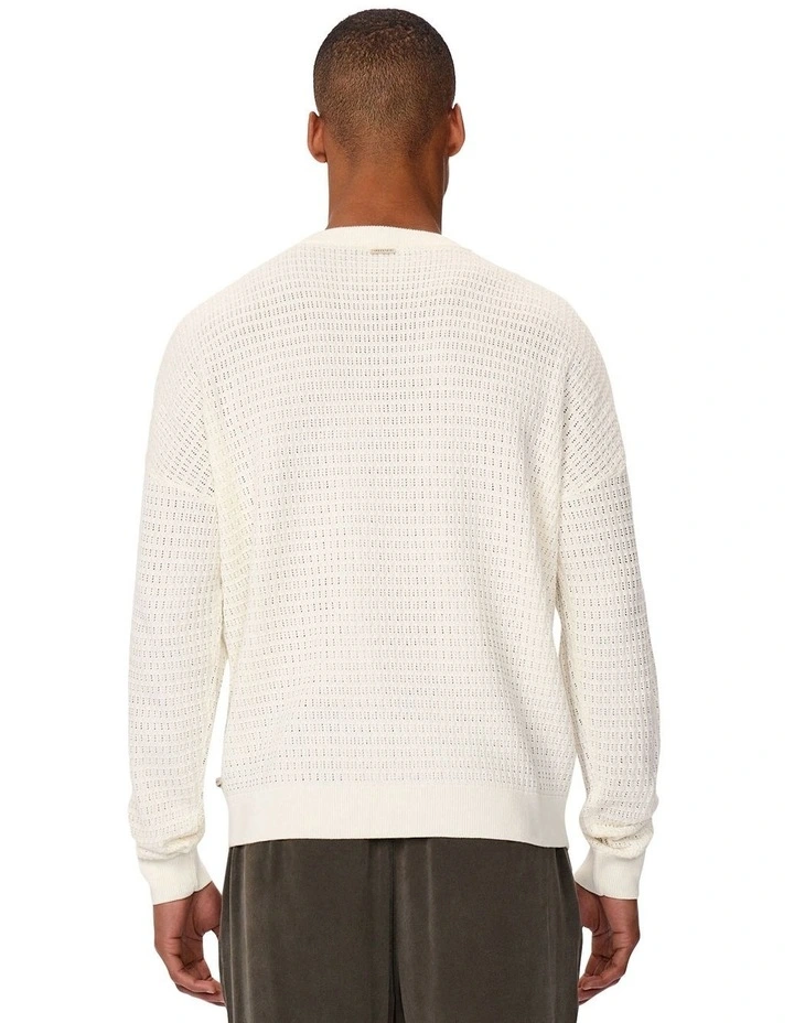 The Nunez Long Sleeve Knit in White image 2