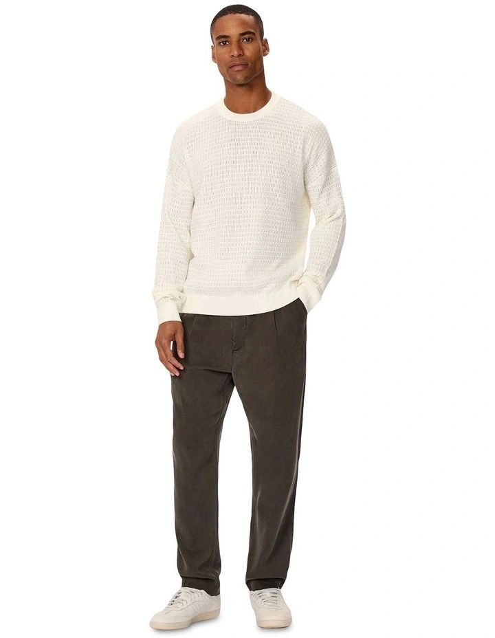 The Nunez Long Sleeve Knit in White image 3