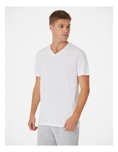 The New Basic Vee Tee in White