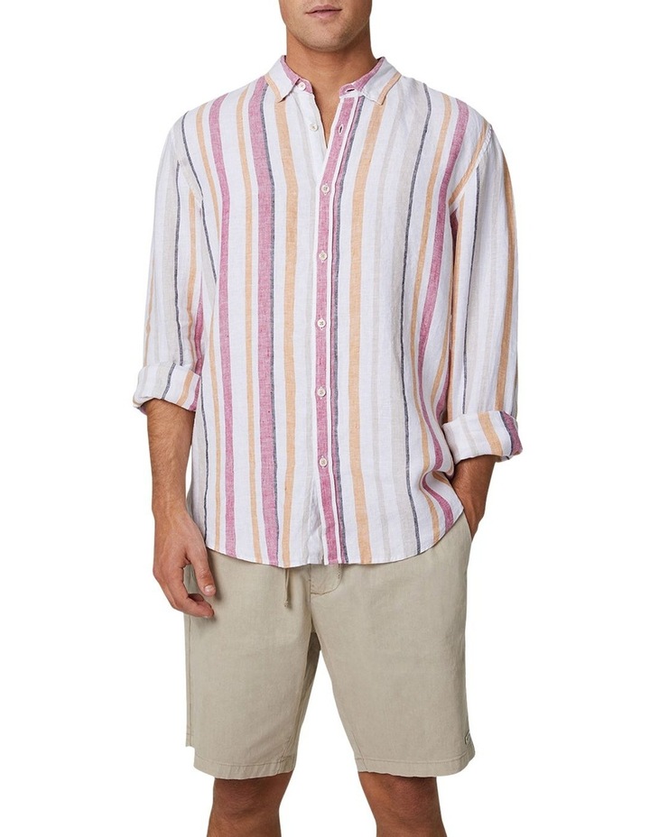 The Monterrico Linen Long Sleeve Shirt Multi