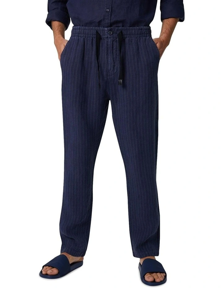 The Batiste Linen Pant Navy image 1