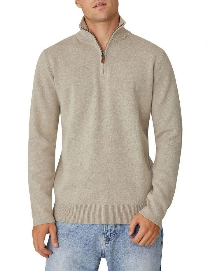 The Lakewood Zip Neck Knit image 1