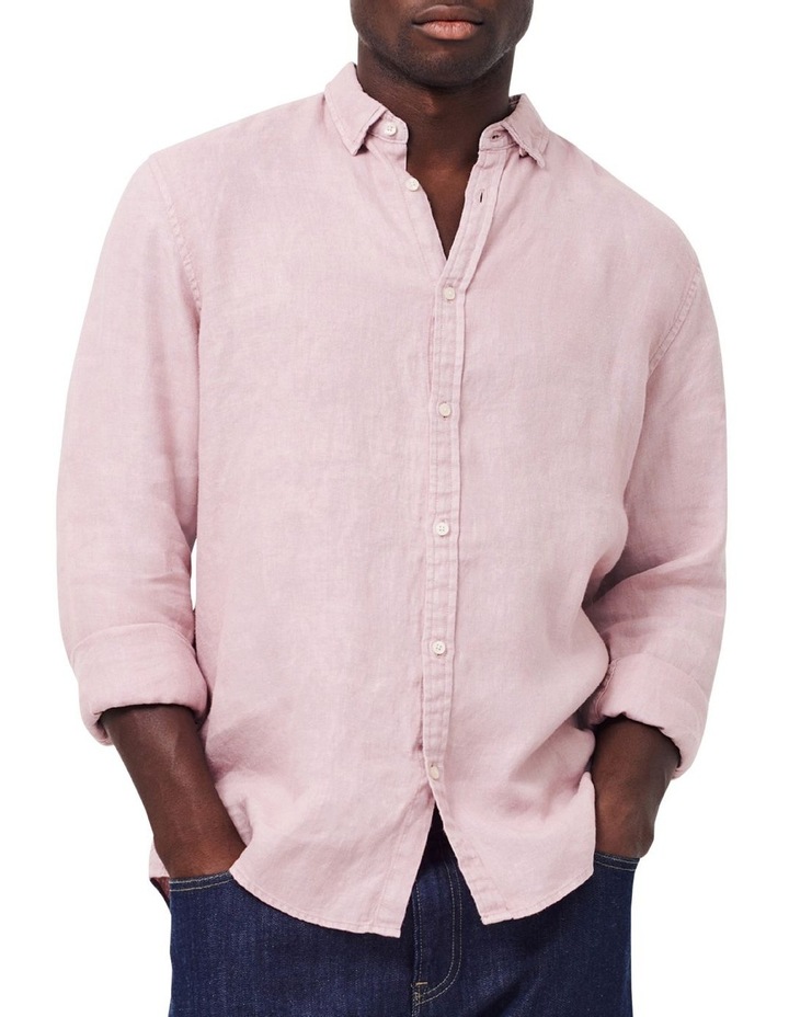 The Trinidad Linen Shirt In Mauve