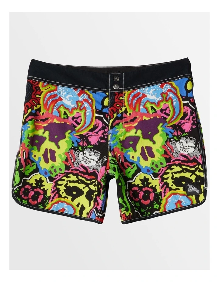 Snyc Original Scallop 16" Board Shorts Black image 1