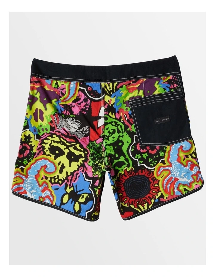 Snyc Original Scallop 16" Board Shorts Black image 2