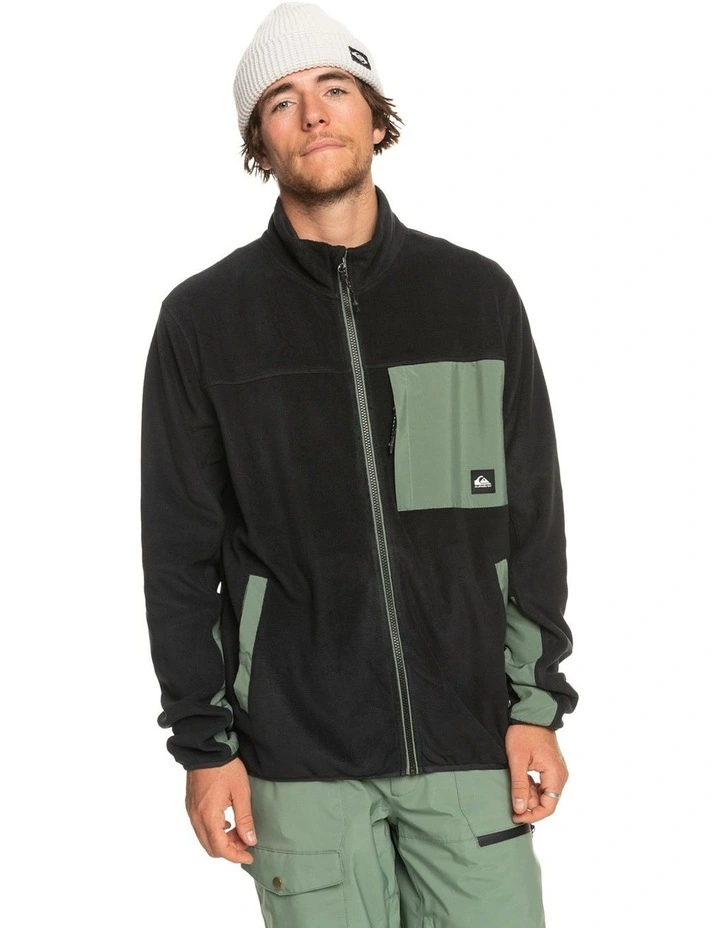 Peak Point Technical Fleece Sweater in True Black image 1