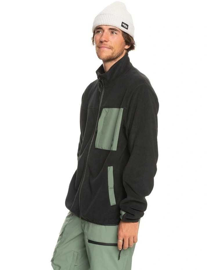 Peak Point Technical Fleece Sweater in True Black image 3