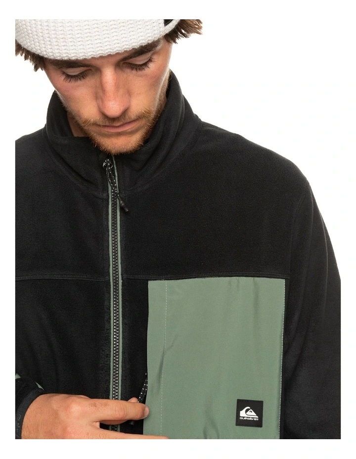 Peak Point Technical Fleece Sweater in True Black image 4