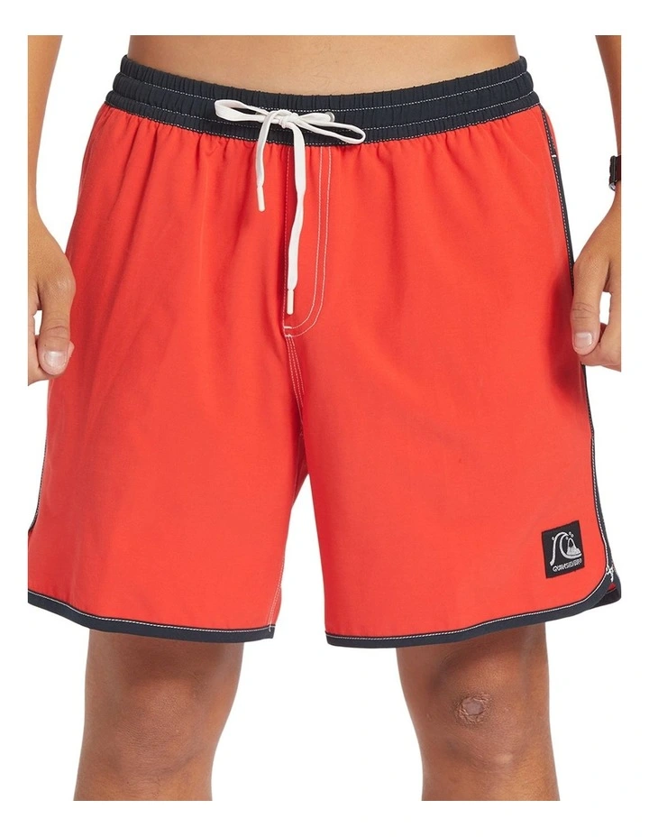 Original Scallop 17" Volleys Shorts in High Risk Red image 1