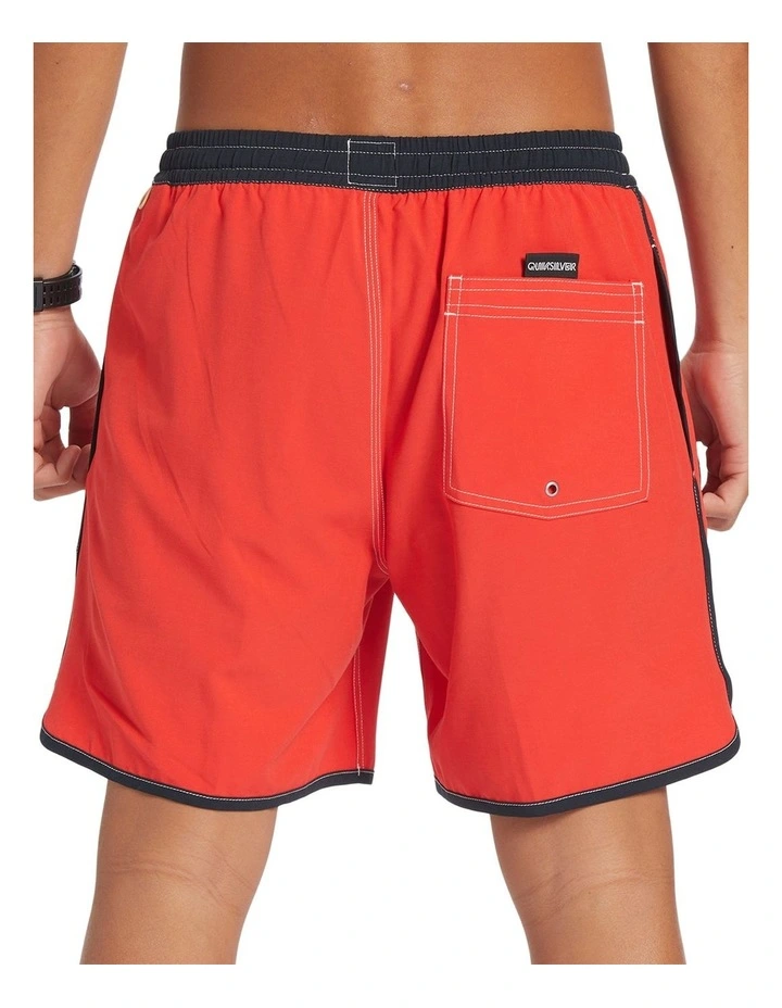 Original Scallop 17" Volleys Shorts in High Risk Red image 2