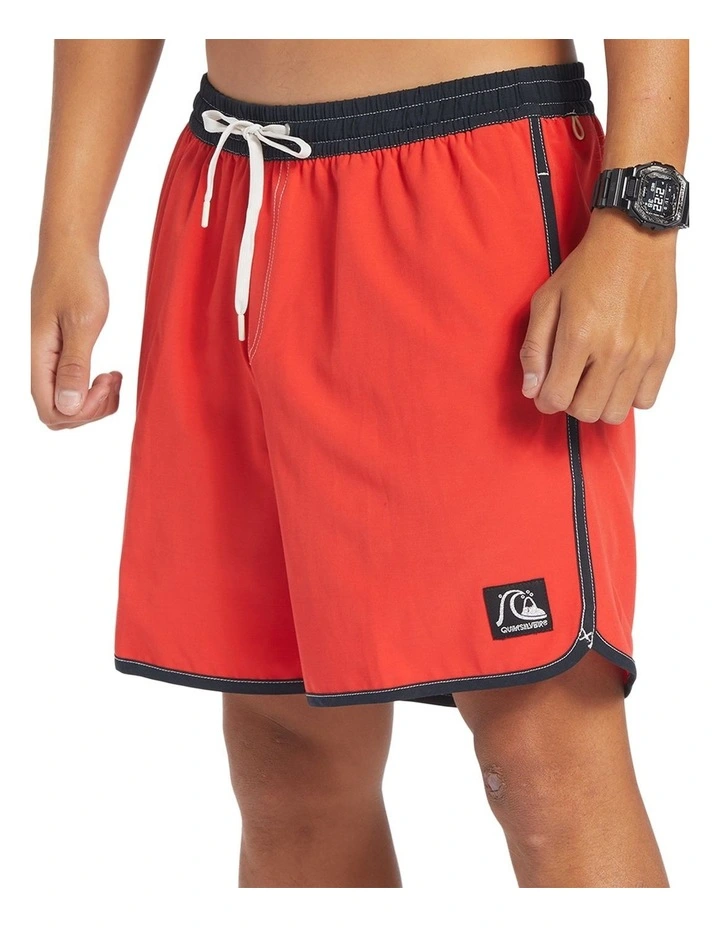 Original Scallop 17" Volleys Shorts in High Risk Red image 3