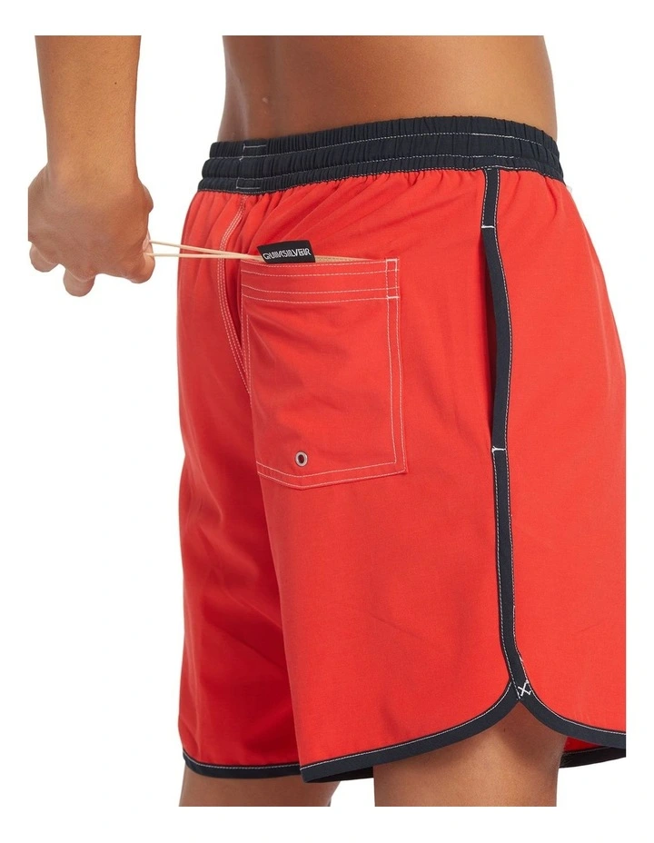 Original Scallop 17" Volleys Shorts in High Risk Red image 4