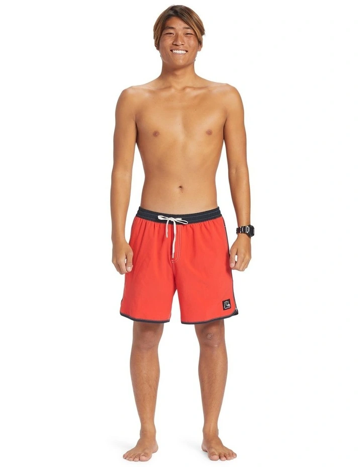 Original Scallop 17" Volleys Shorts in High Risk Red image 5