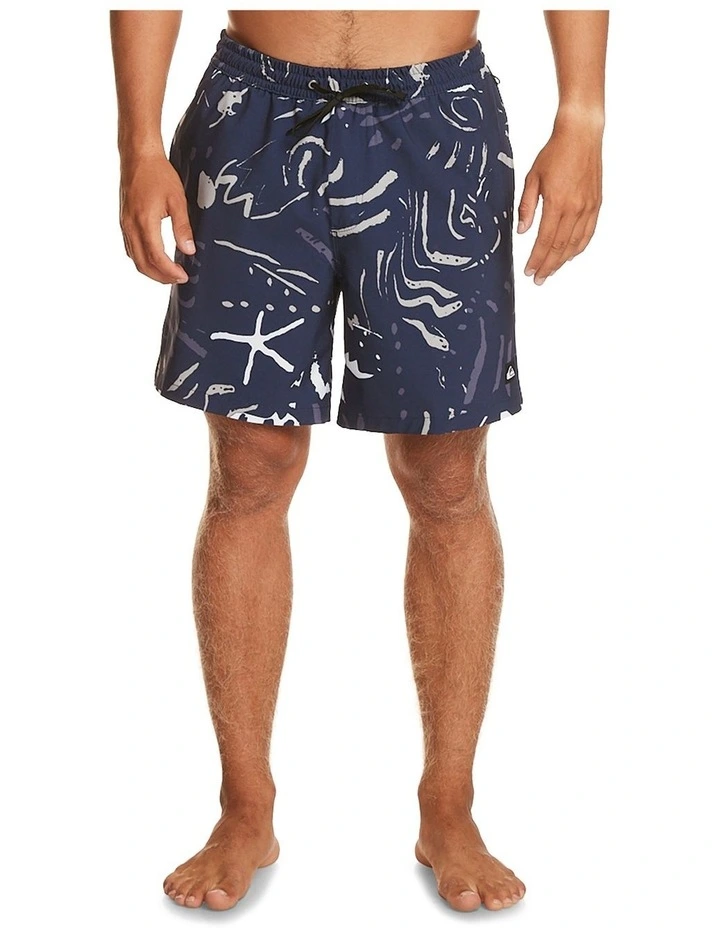 Quiksilver Surfsilk Mix Volley Boardshorts In Naval Academy MYER