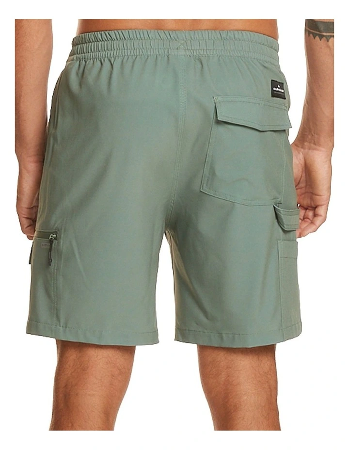 Taxer Cargo 18" Amphibian Boardshorts in Laurel Wreath image 4