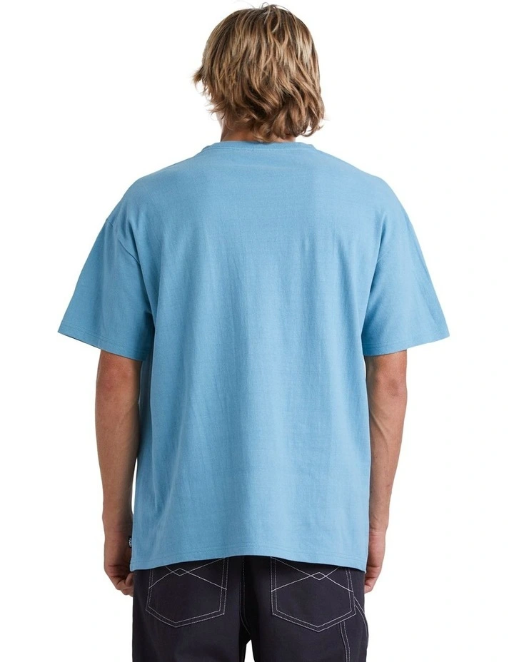 Trident T-shirt in Adriatic Blue image 2